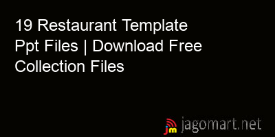 picture 19 Restaurant Template Ppt Files | Download Free Collection Files