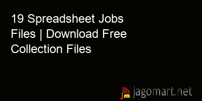 picture 19 Spreadsheet Jobs Files | Download Free Collection Files