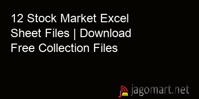 picture 12 Stock Market Excel Sheet Files | Download Free Collection Files