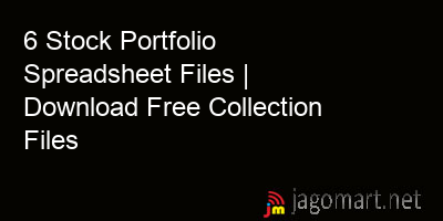 picture 6 Stock Portfolio Spreadsheet Files | Download Free Collection Files