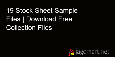 picture 19 Stock Sheet Sample Files | Download Free Collection Files