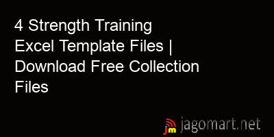 picture 4 Strength Training Excel Template Files | Download Free Collection Files