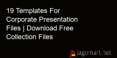 picture 19 Templates For Corporate Presentation Files | Download Free Collection Files