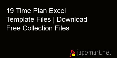 picture 19 Time Plan Excel Template Files | Download Free Collection Files