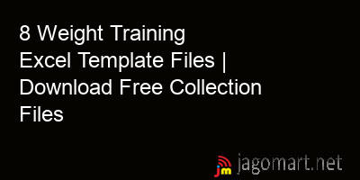picture 8 Weight Training Excel Template Files | Download Free Collection Files