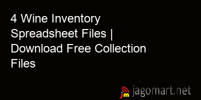 picture 4 Wine Inventory Spreadsheet Files | Download Free Collection Files