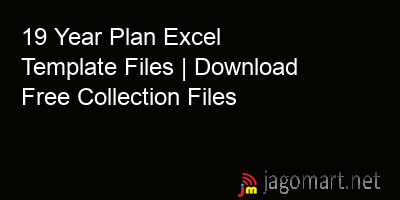 picture 19 Year Plan Excel Template Files | Download Free Collection Files