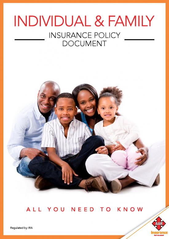 picture_Insurance Pdf 43923 | 56822 Aar Insurance Kenya Individual Family Policy  3rd April  Pages