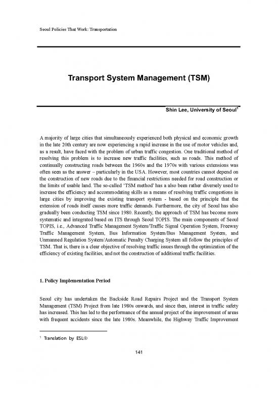 picture1_Transportation System Management Pdf 43698 | êµí†µ 9 P141 Tsm