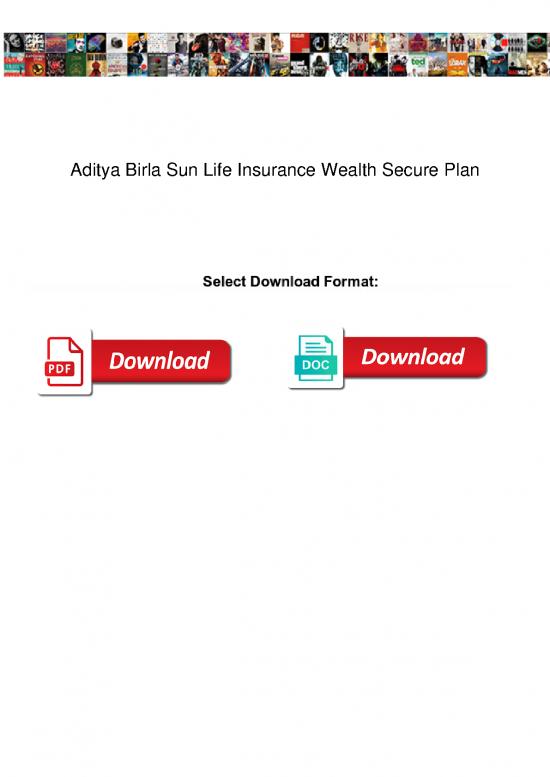 picture_Insurance Pdf 44184 | Aditya Birla Sun Life Insurance Wealth Secure Plan