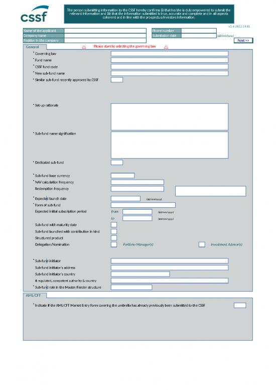 picture_Approval Of A New Sub Fund Questionnaire