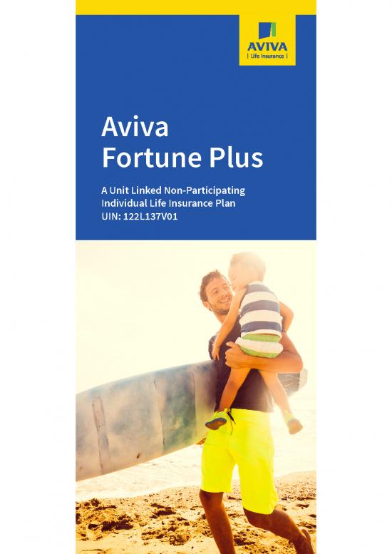 picture1_Insurance Pdf 44236 | Aviva Fortune Plus Salesliterature 122l137v01 0