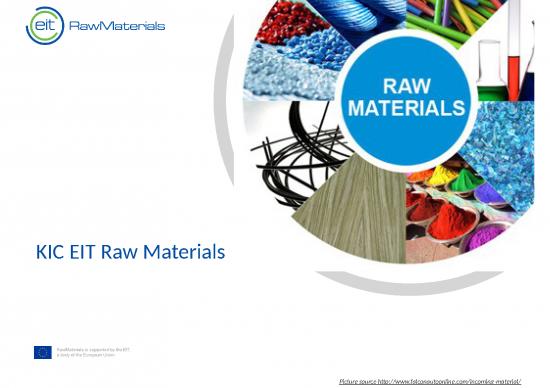 Ppt On Business Ideas 42932 | Eit Raw Materials General Presentation