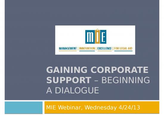 picture Corporate Ppt Template 42603 | Gaining Corporate Support Beginning A Dialogue