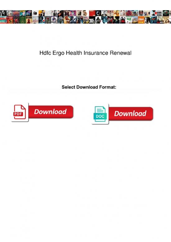 picture Insurance Pdf 44194 | Hdfc Ergo Health Insurance Renewal