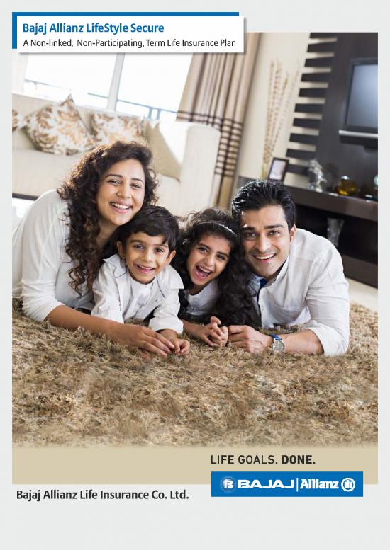 picture_Insurance Pdf 44257 | Lifestyle Secure Brochure