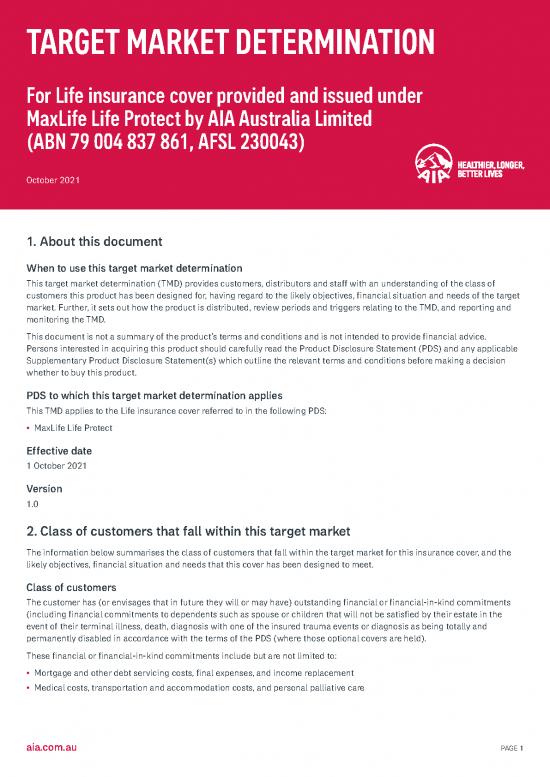 picture_Insurance Pdf 44220 | Maxlife Life Protect Target Market Determination