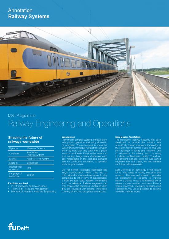 picture Transportation Engineering Pdf 43418 | Msc Rail Tud