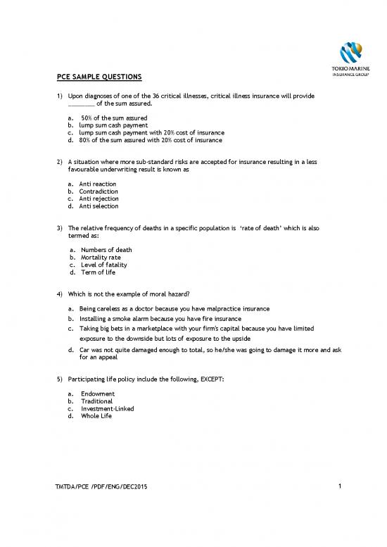 picture Insurance Pdf 44012 | Pce Sample Questions 2016 Eng