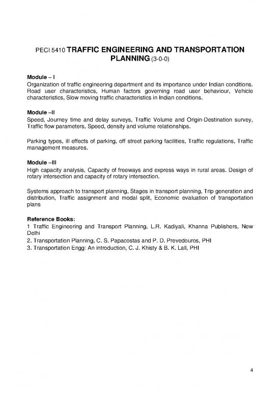 picture Transportation Engineering Pdf 43557 | Peci5410