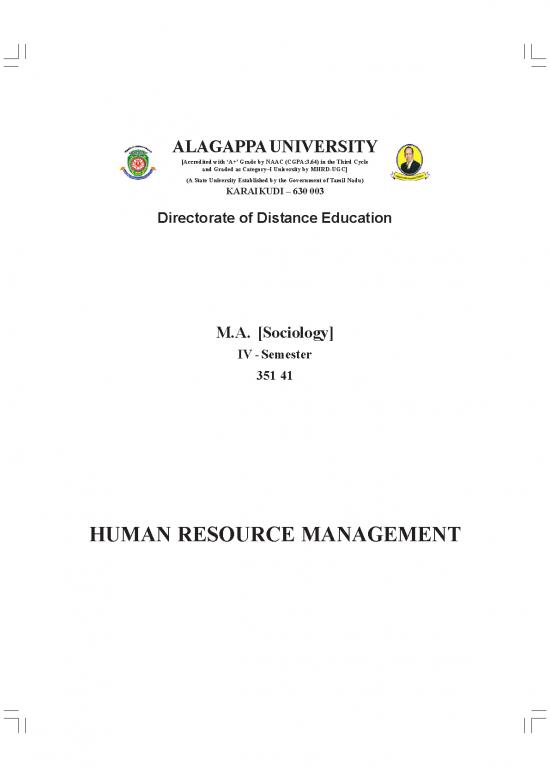 picture Human Resource Management Pdf 43740 | Pg  Socialogy 351 41   Human Resource Management  (ma Socio) Algappa Iv