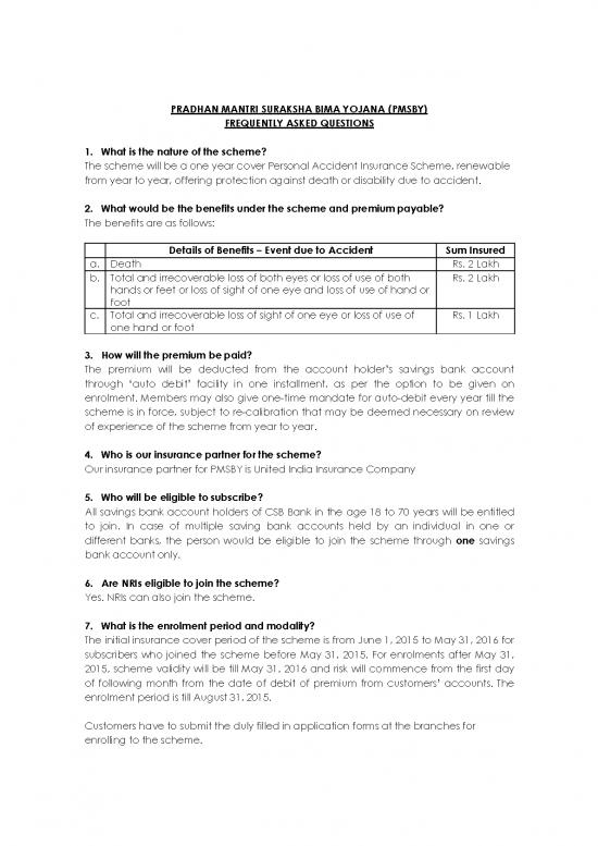 picture Pmsby Scheme Details Pdf 44334 | Pmsby Faq