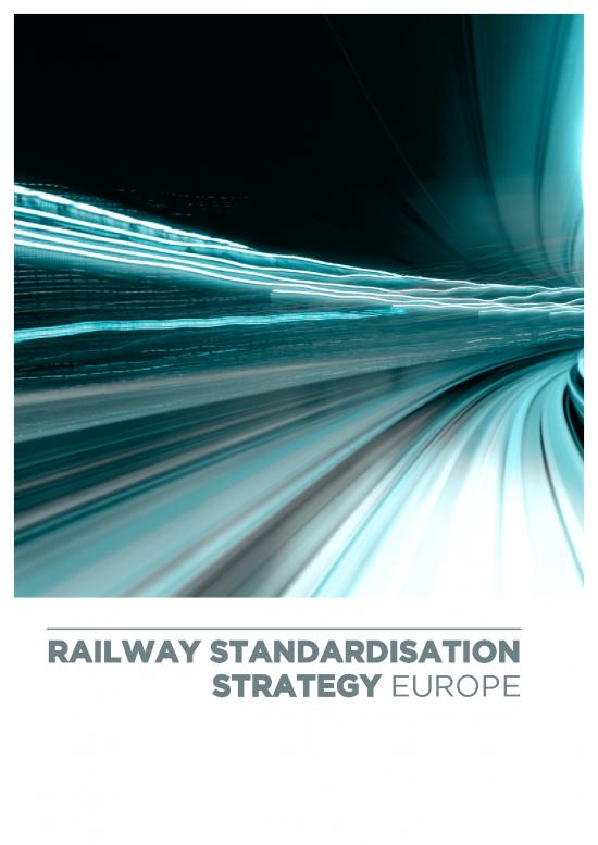 picture Railway Standards Pdf 43526 | Rail Standardisation Strategy Europe Light