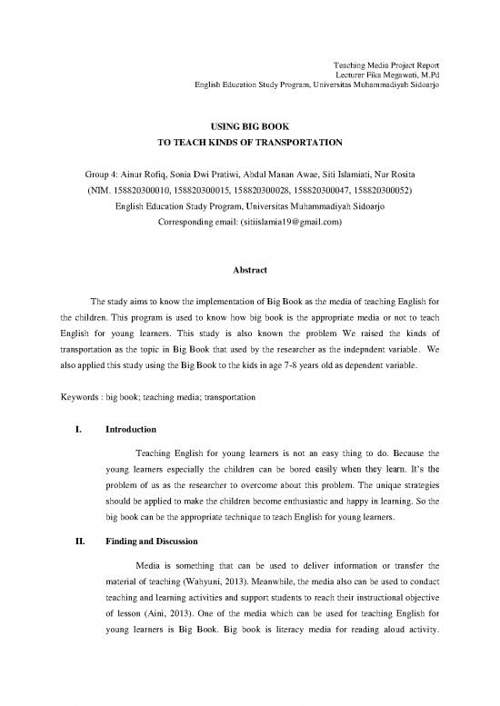 picture Transportation Book Pdf 43439 | Report Big Book