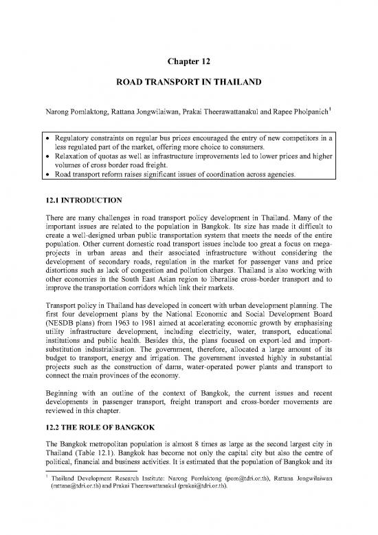 picture Transport Policy Pdf 43547 | Road Transport In Thailand