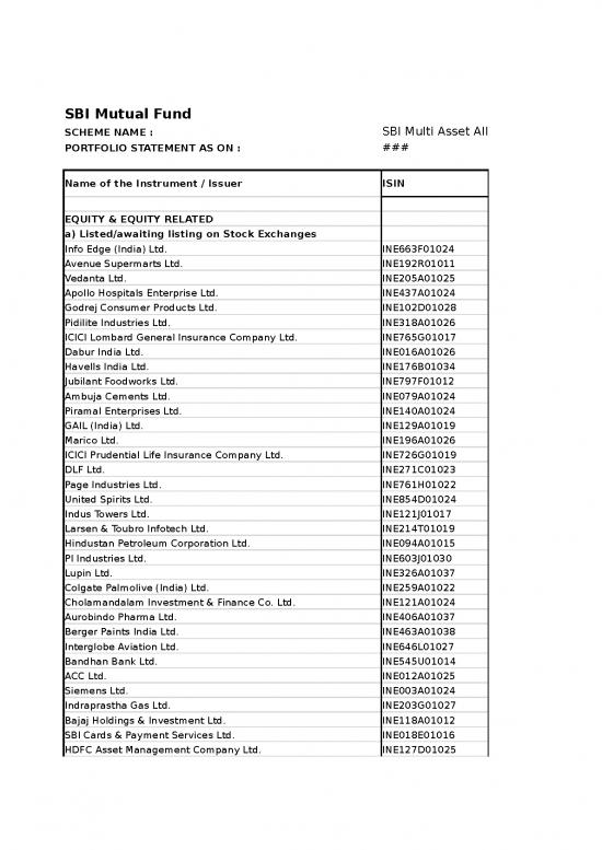 picture_Free Excel Investment Portfolio Spreadsheet India 43331 | Sbi Multi Asset Allocation Fund Fortnightly Portfolio (september 2021 41 Xlsx