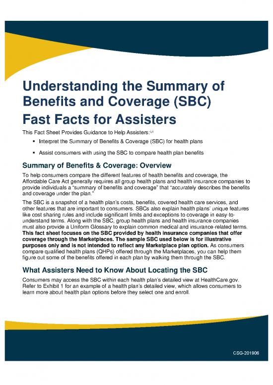 picture1_Insurance Pdf 44094 | Summary Of Benefits Fast Facts