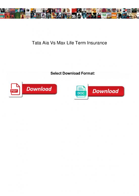 picture1_Insurance Pdf 44166 | Tata Aia Vs Max Life Term Insurance