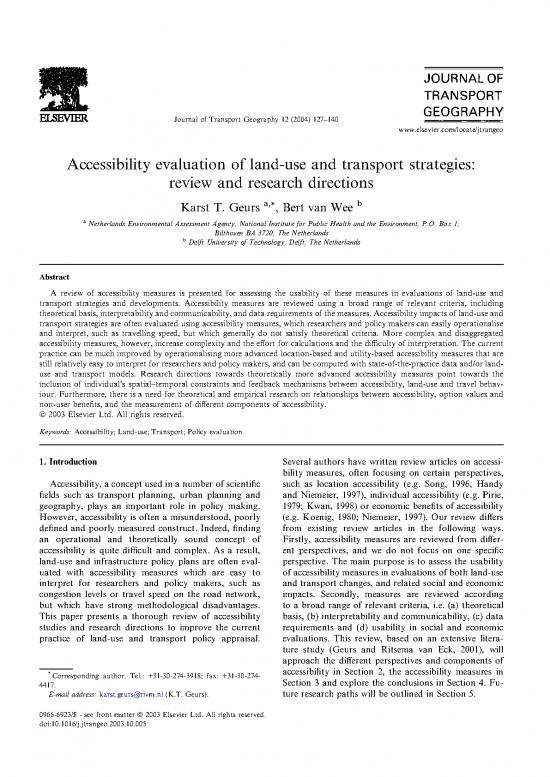 picture1_Transport Policy Pdf 43499 | Transp Accessib   Geurs And Van Wee (2004)