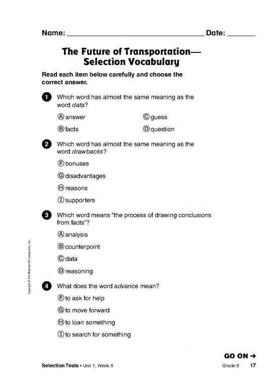 picture Transportation Vocabulary Pdf 43659 | Transportation