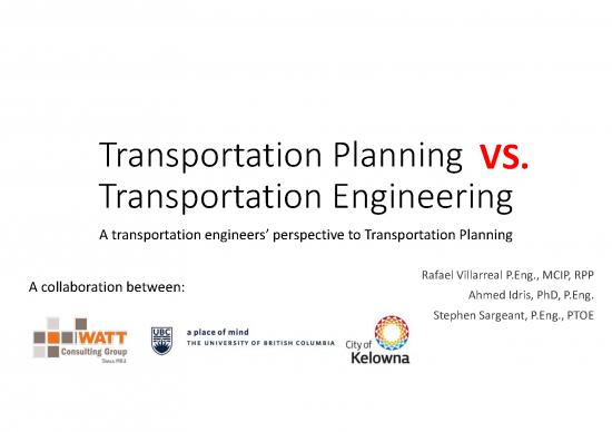 picture Transportation Engineering Pdf 43537 | Transportation Planning Vs Transportation Engineering