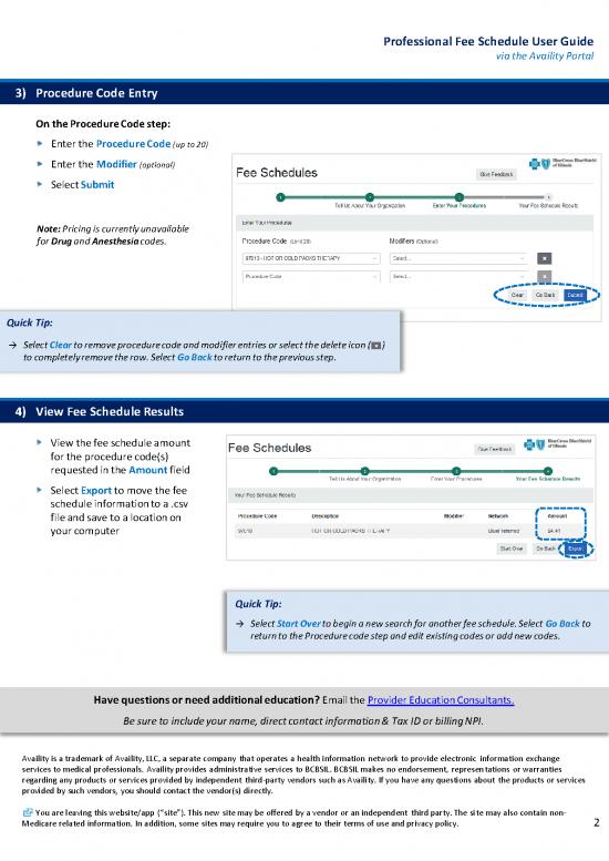 Medicaid Fee Schedule 2021 Pdf 44267 | Availity Prof Fee Schedule User ...