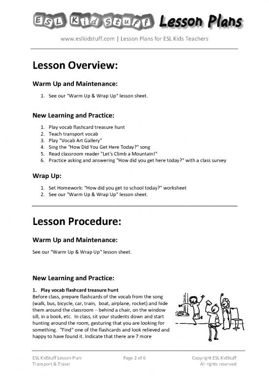 travel lesson pdf