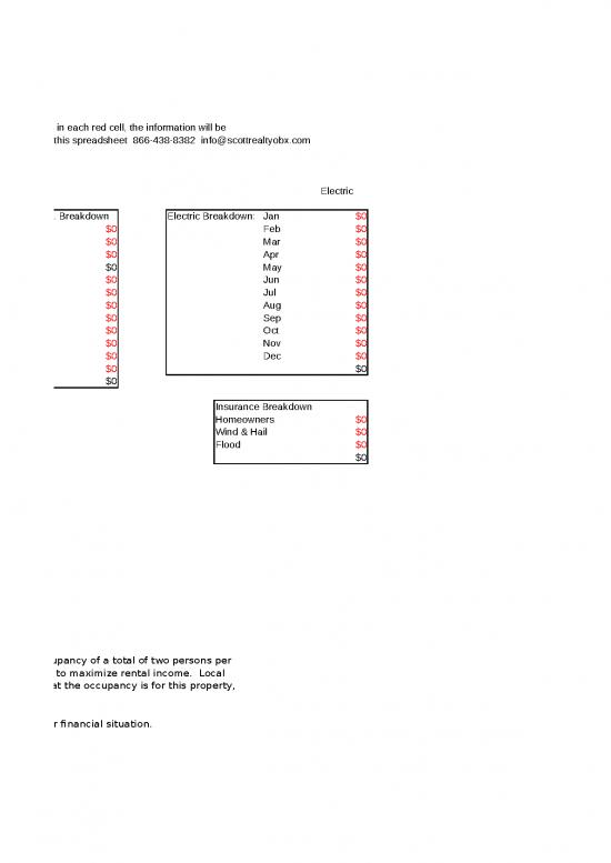 Excel Worksheet With Formulas 43156 Vacation Rental Analysis Spreadsheet