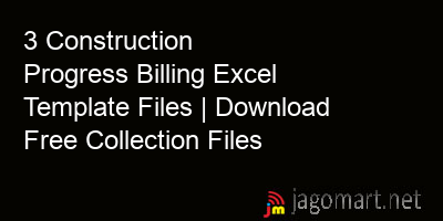picture 3 Construction Progress Billing Excel Template Files | Download Free Collection Files