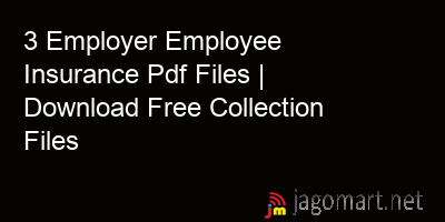 picture 3 Employer Employee Insurance Pdf Files | Download Free Collection Files