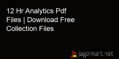 picture 12 Hr Analytics Pdf Files | Download Free Collection Files