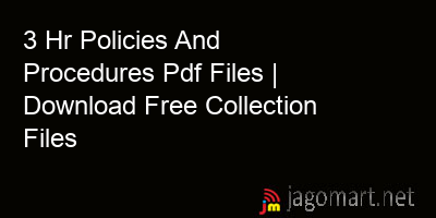 picture 3 Hr Policies And Procedures Pdf Files | Download Free Collection Files
