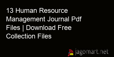 picture 13 Human Resource Management Journal Pdf Files | Download Free Collection Files