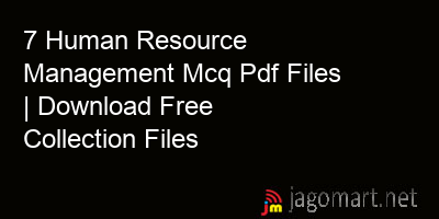picture 7 Human Resource Management Mcq Pdf Files | Download Free Collection Files
