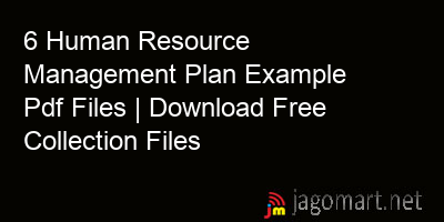 picture 6 Human Resource Management Plan Example Pdf Files | Download Free Collection Files