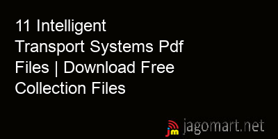 picture 11 Intelligent Transport Systems Pdf Files | Download Free Collection Files