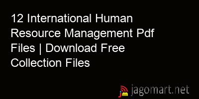 picture 12 International Human Resource Management Pdf Files | Download Free Collection Files