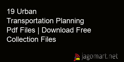 picture 19 Urban Transportation Planning Pdf Files | Download Free Collection Files