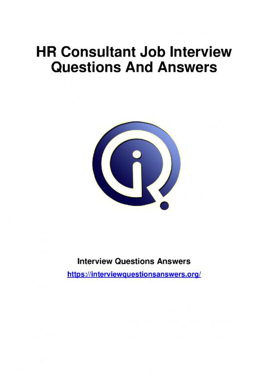 picture Pdf Job Interview 44901 | 2239 Hr Consultant Interview Questions Answers Guide