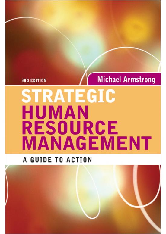 picture Armstrong's Strategic Human Resource Management
